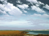 David Nance Federal Point oil on canvas clouds sea still life